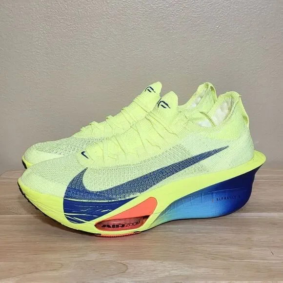 Nike Air Zoom Alphafly NEXT% 3 Fast Pack Volt Running Shoes FD8311-700 Men's 10